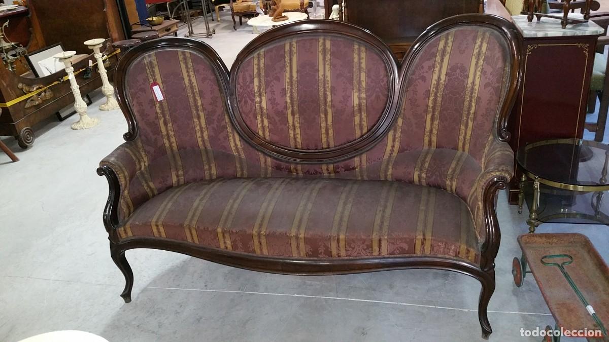 Antig&uuml;edades: Silleria isabelina S XIX - Foto 2