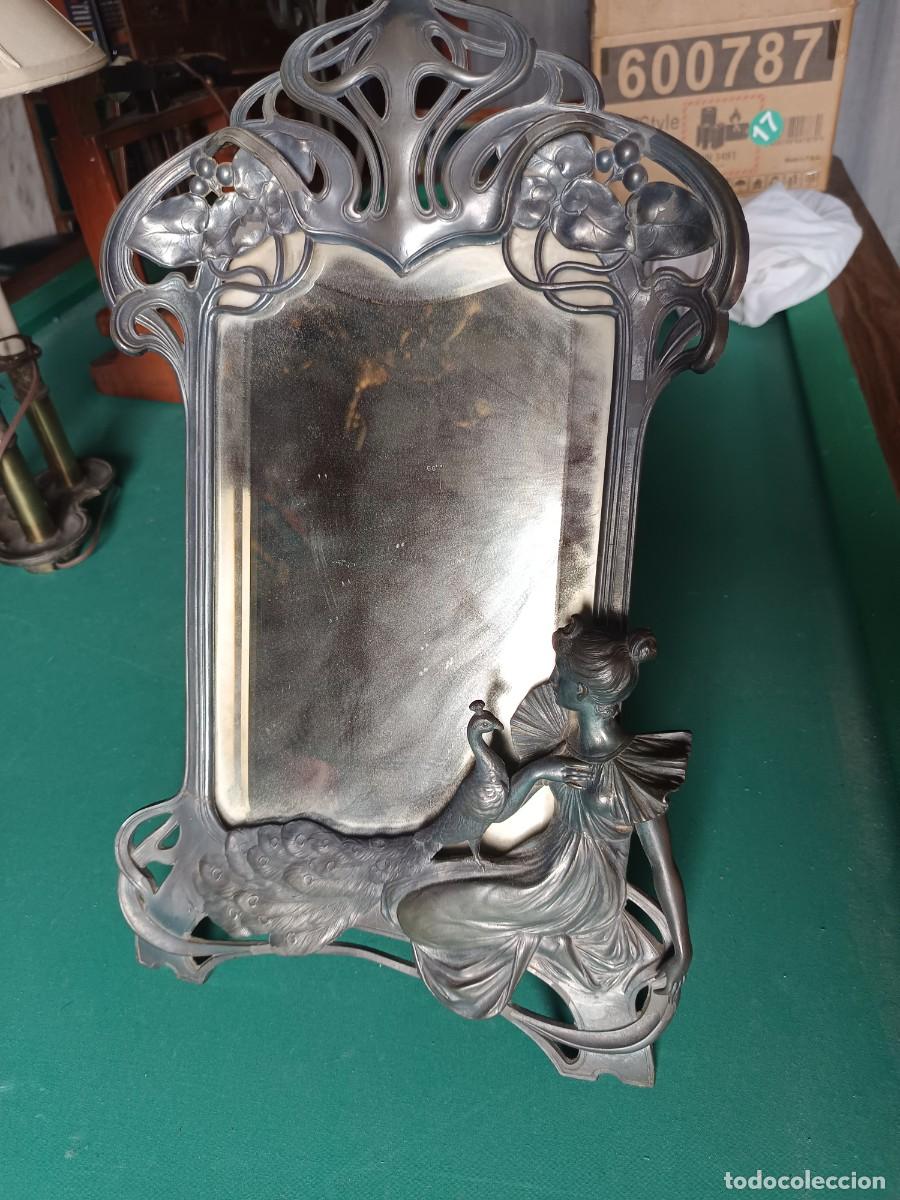 Antig&uuml;edades: ESPEJO DE ESTA&Ntilde;O DE SOBREMESA - Foto 1