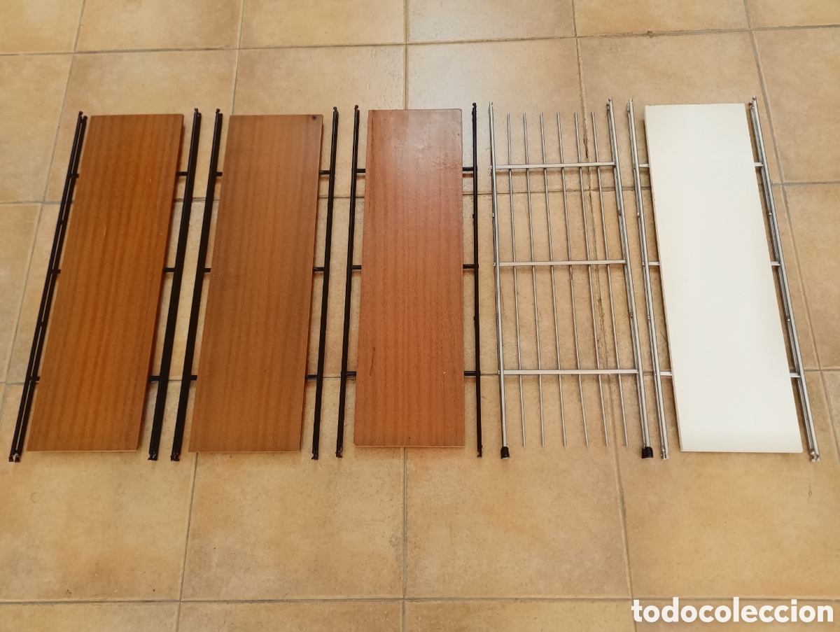Antig&uuml;edades: Lote 5 Antiguas Baldas Estanter&iacute;a MULTISTRUX
