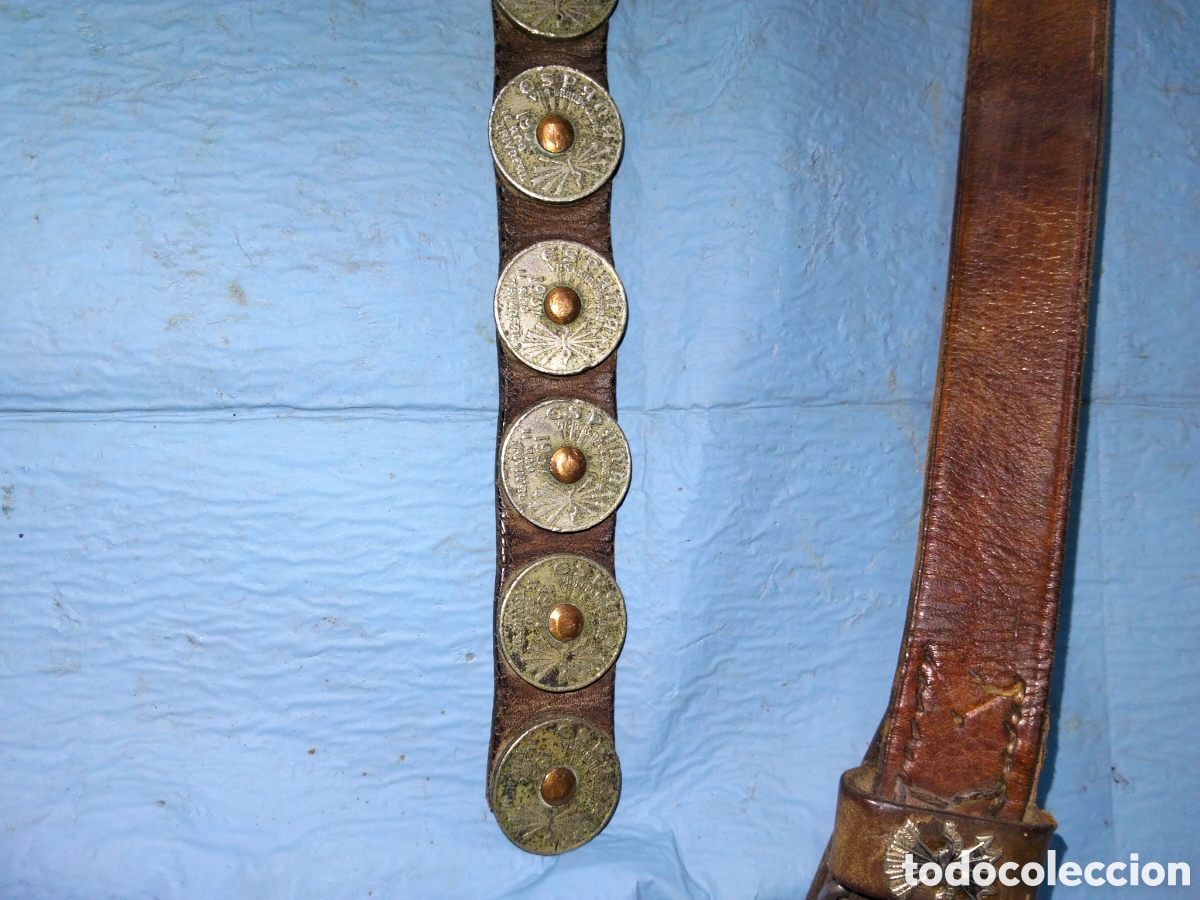 Antig&uuml;edades: ANTIGUO CINTURON CON MONEDAS - Foto 2