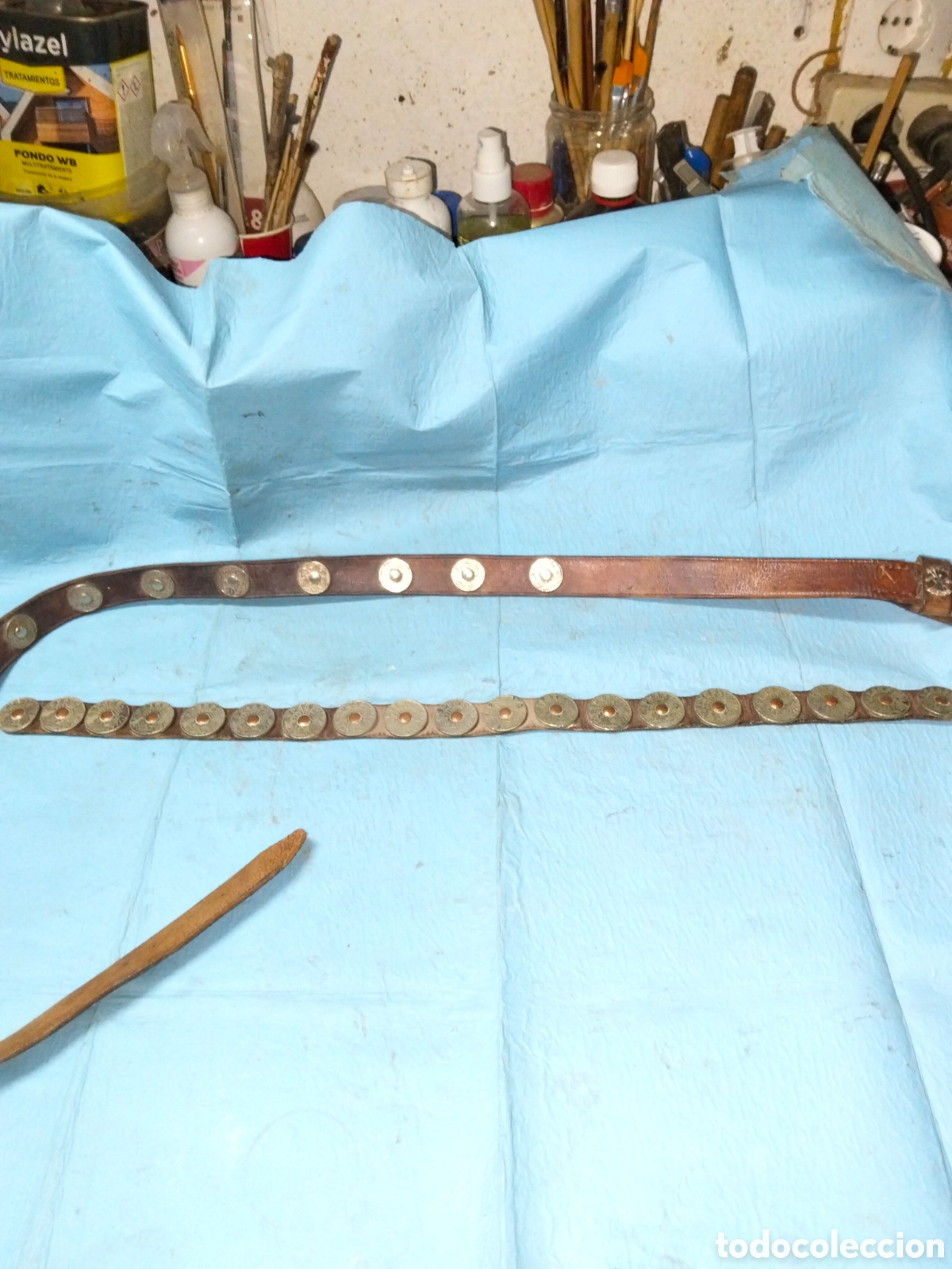 Antig&uuml;edades: ANTIGUO CINTURON CON MONEDAS - Foto 4