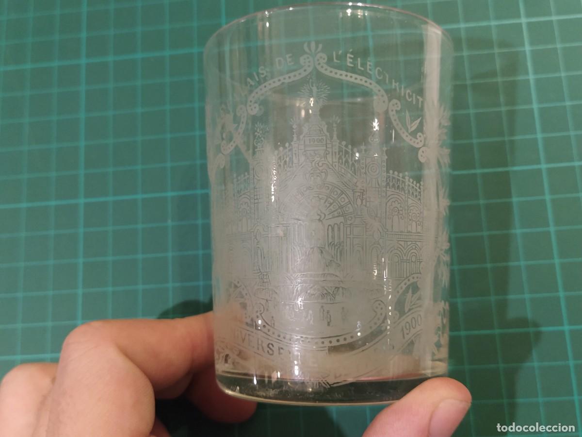 Antig&uuml;edades: VASO DE CRISTAL ANTIGUO - EXPOSITION UNIVERSELLE DE PARIS 1900 - CARMEN CARDELUS -VER FOTOS