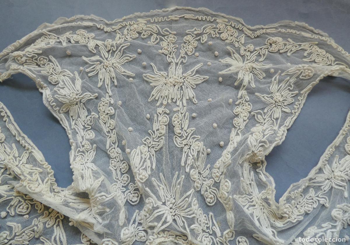 Antig&uuml;edades: ANTIGUA CHAMBRA - BLUSA DE ENCAJE S.XIX