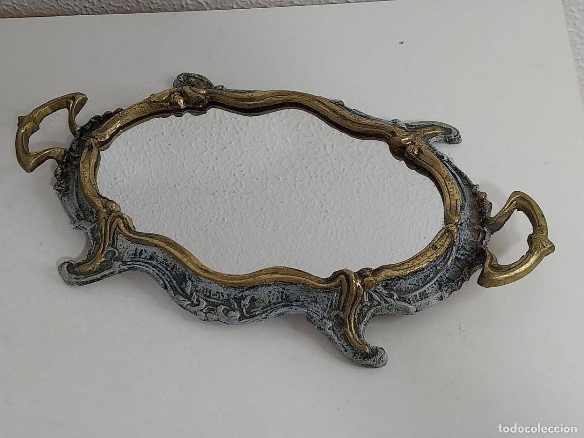 Antig&uuml;edades: Centro Mesa Jardinera Bronce Espejo Estilo Rococ&oacute; - Foto 6