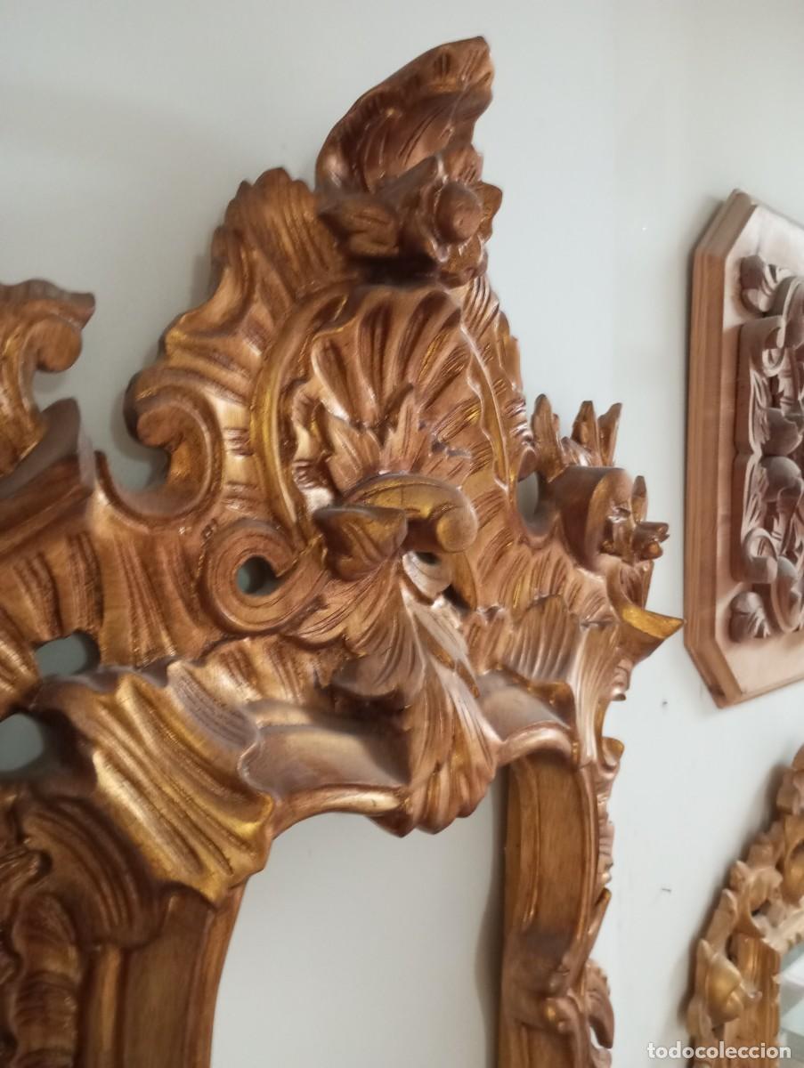 Antig&uuml;edades: Marco rocalla de madera dorada - Foto 2