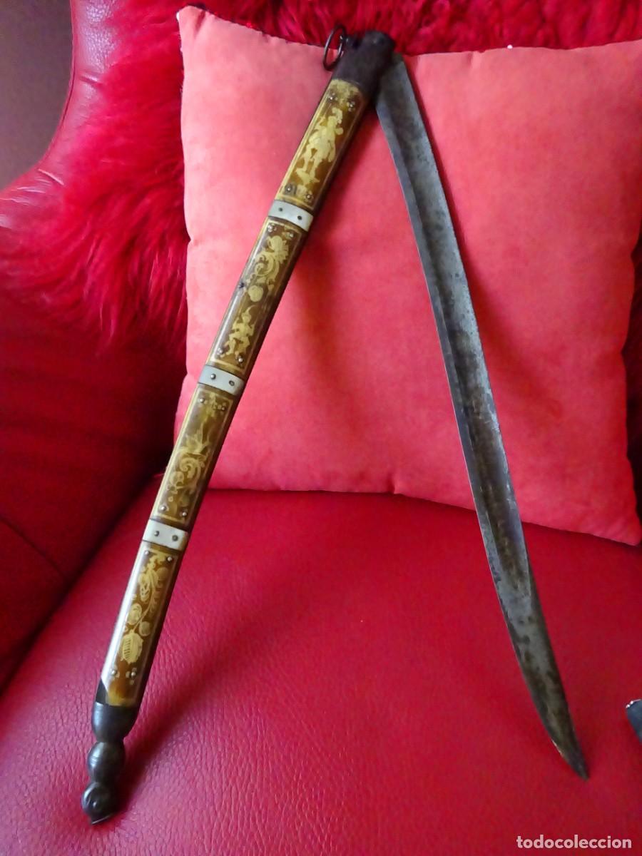Antig&uuml;edades: couteau pliant de collection,exceptionnel, france XIXe, long 104 CM