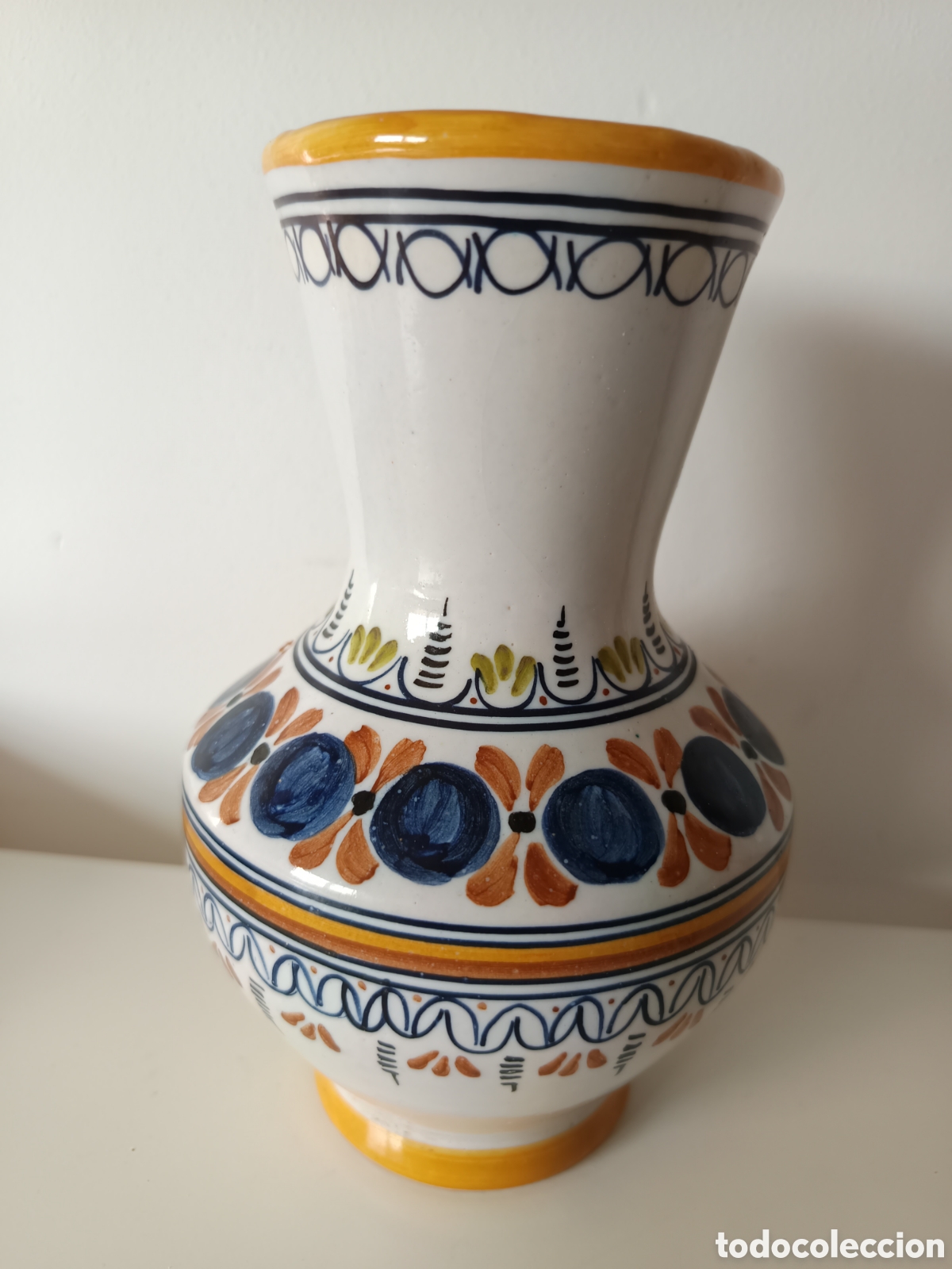 Antiquit&auml;ten: PRECIOSO JARRON FLORERO EN CER&Aacute;MICA DE TALAVERA ALFAR EL CARMEN 2&ordf; MITAD SIGLO XX