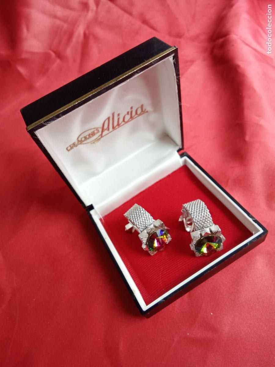 Antig&uuml;edades: Gemelos camisa vintage G-9 fantasia a&ntilde;os 70. Alacena