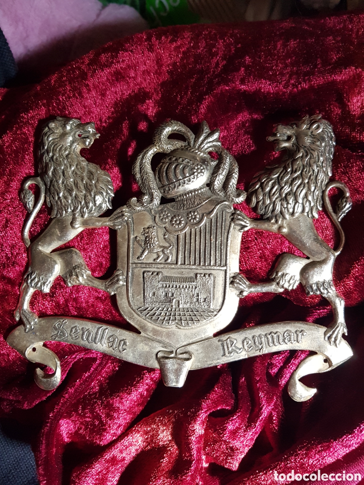 Antig&uuml;edades: ANTIGUA PLACA ESCUDO HERALDICOS - Foto 1