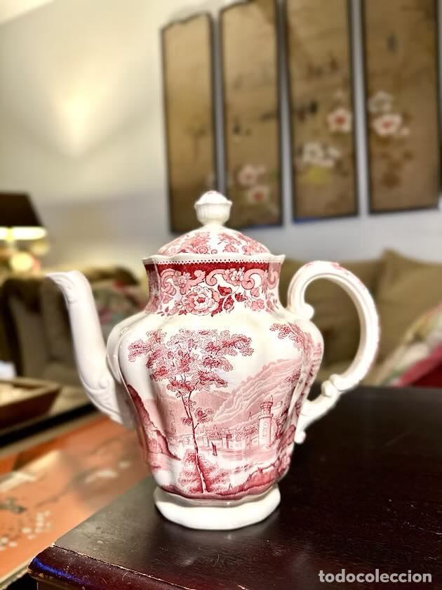 Antig&uuml;edades: Tetera de porcelana inglesa vintage Spode