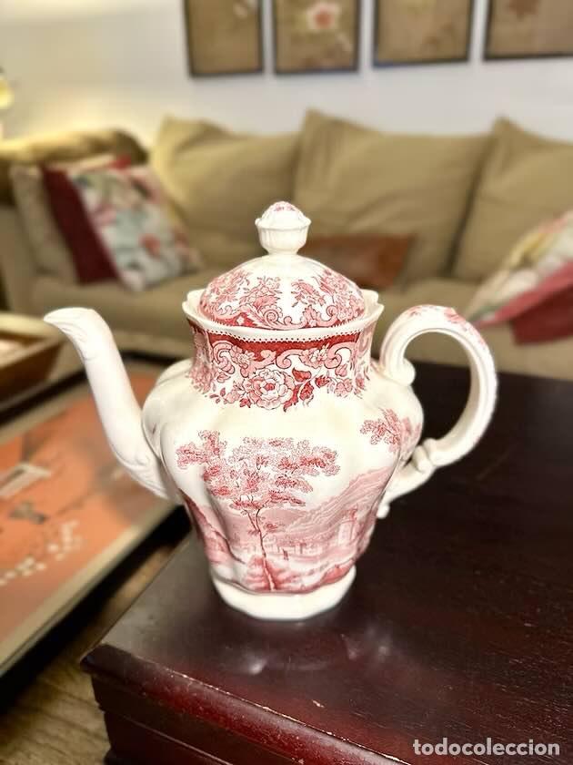 Antig&uuml;edades: Tetera de porcelana inglesa vintage Spode - Foto 2