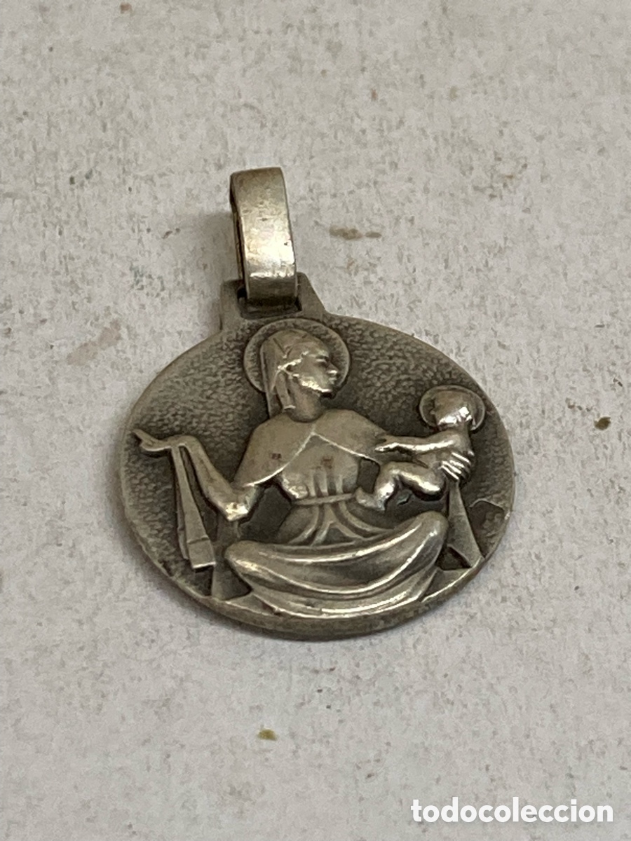 Antig&uuml;edades: Medalla de plata religiosa C660 - Foto 2