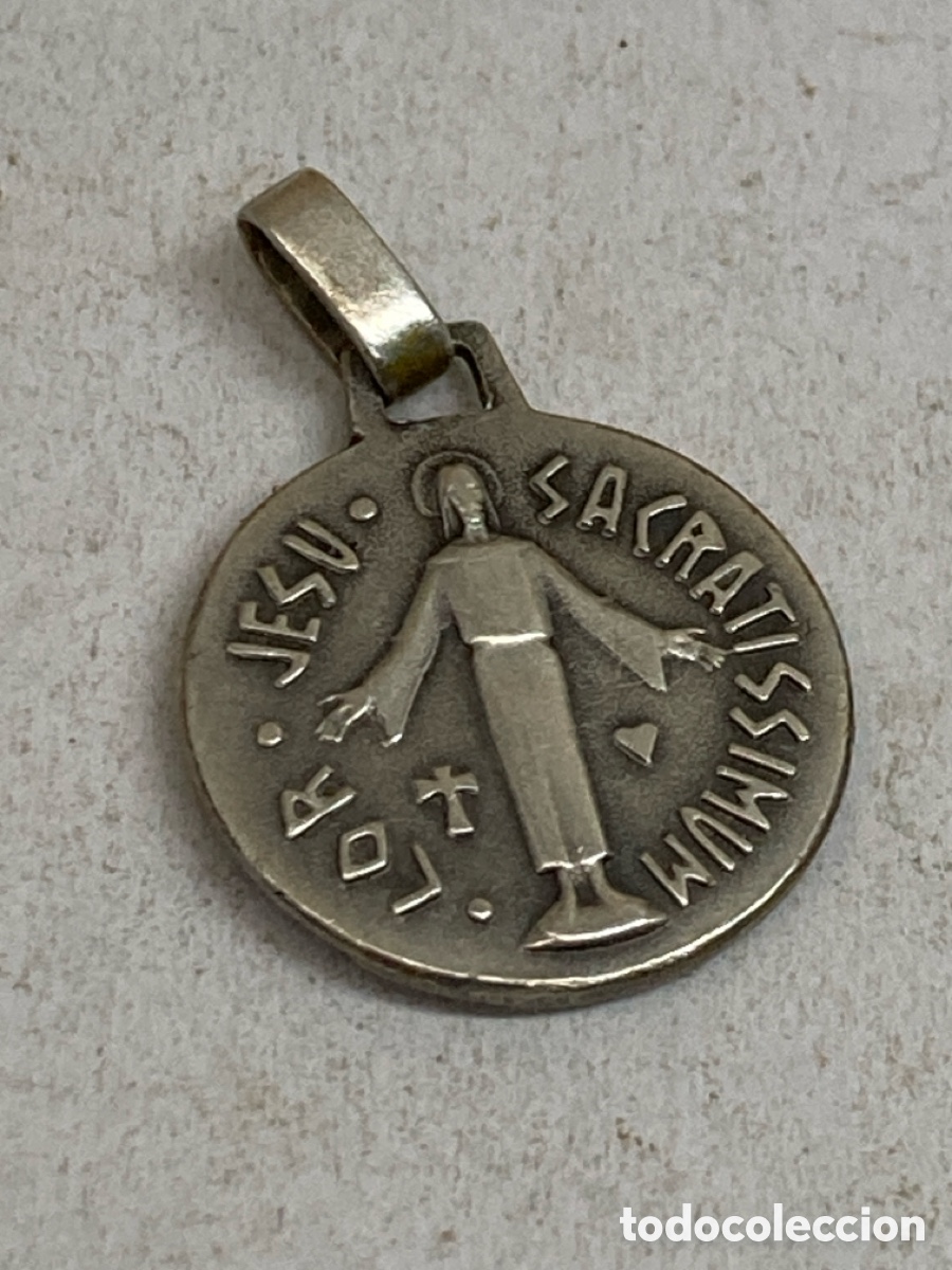 Antig&uuml;edades: Medalla de plata religiosa C660 - Foto 1
