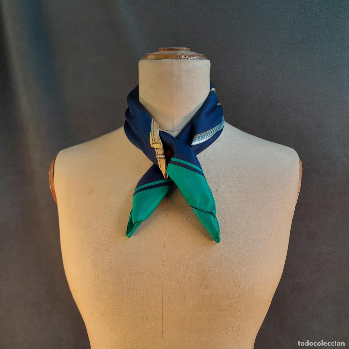 Antig&uuml;edades: VE-295. FOULARD VINTAGE TEM&Aacute;TICA POLO. SEDA NATURAL. SIGLO XX