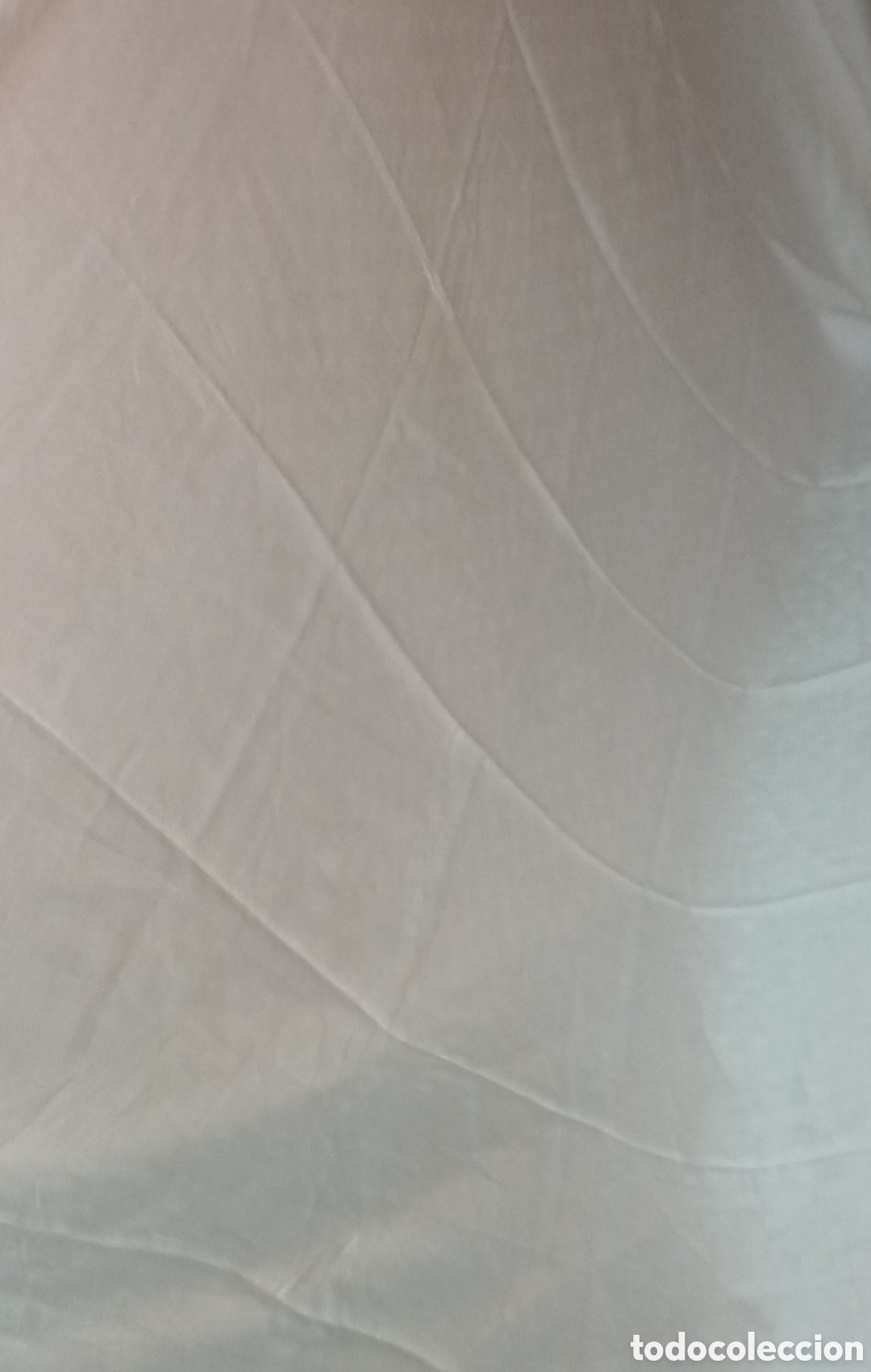 Antiques: Antigua s&aacute;bana / textil blanco de ajuar. Algod&oacute;n / lino vintage. Ropa de cama de &eacute;poca