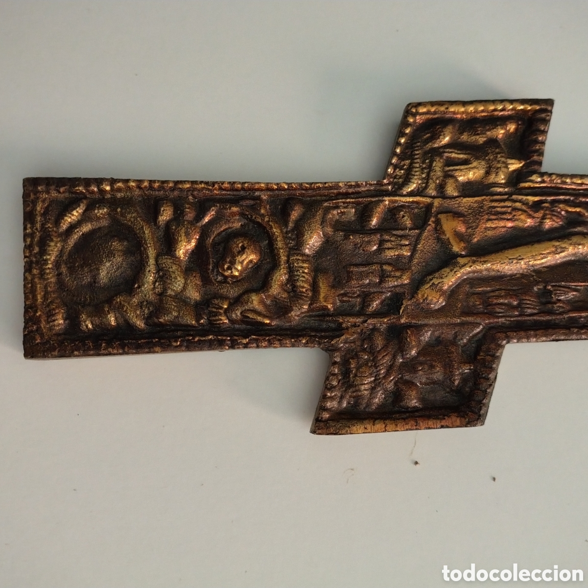 Antig&uuml;edades: Cruz Ortodocxa de cobre - Foto 2