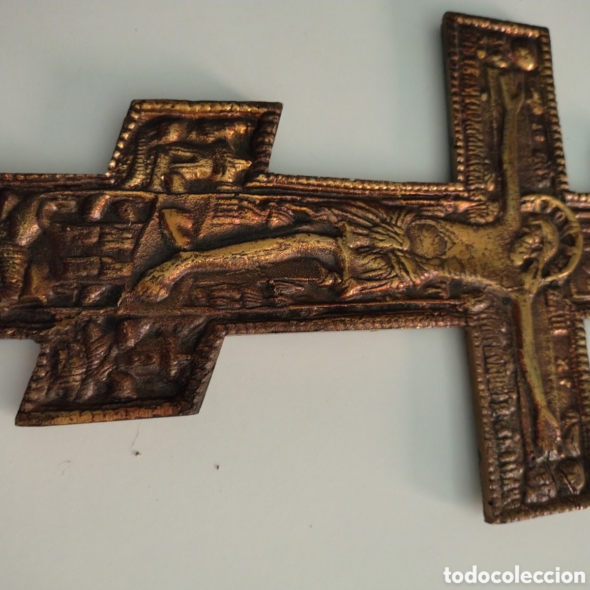 Antig&uuml;edades: Cruz Ortodocxa de cobre - Foto 1