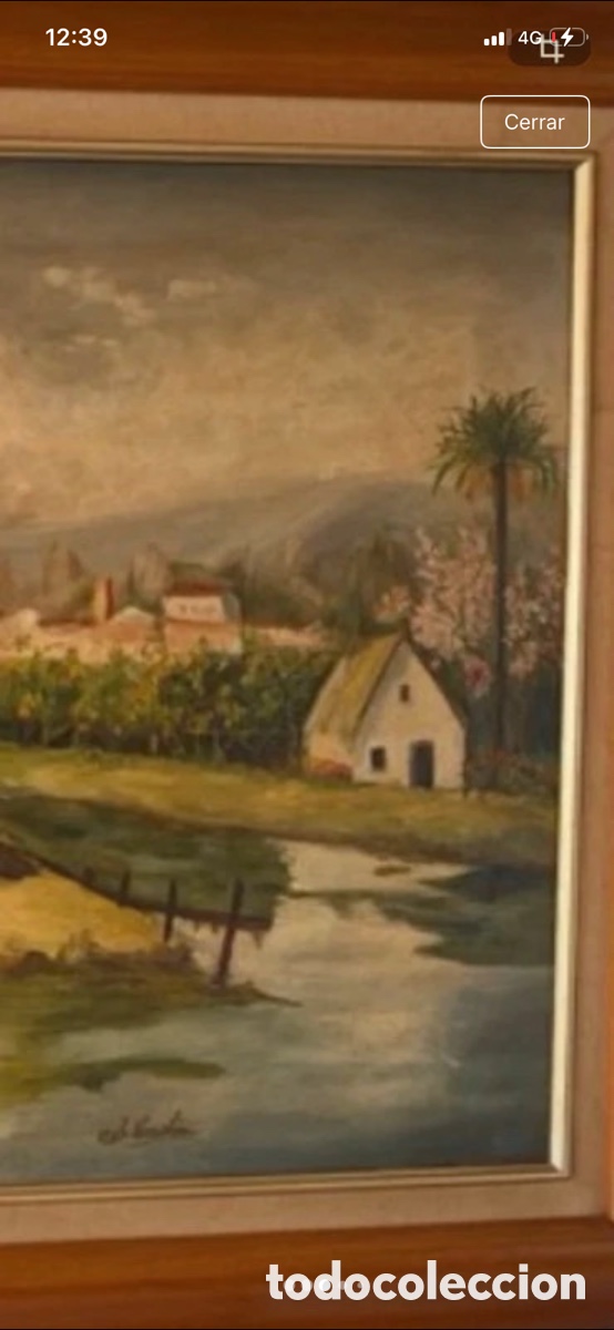 Antig&uuml;edades: Barraca valenciana . Oleo sobre lienzo