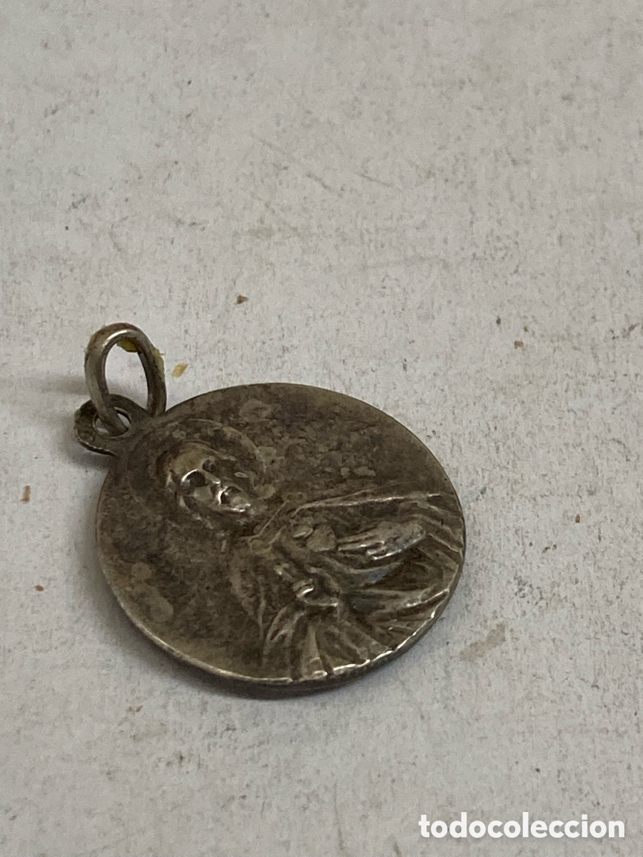 Antig&uuml;edades: Medalla de plata religiosa C660 - Foto 2
