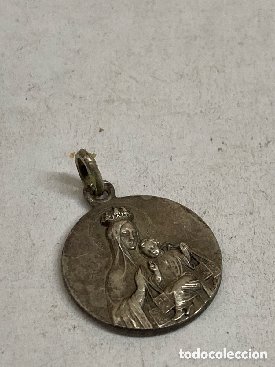 Antig&uuml;edades: Medalla de plata religiosa C660 - Foto 1