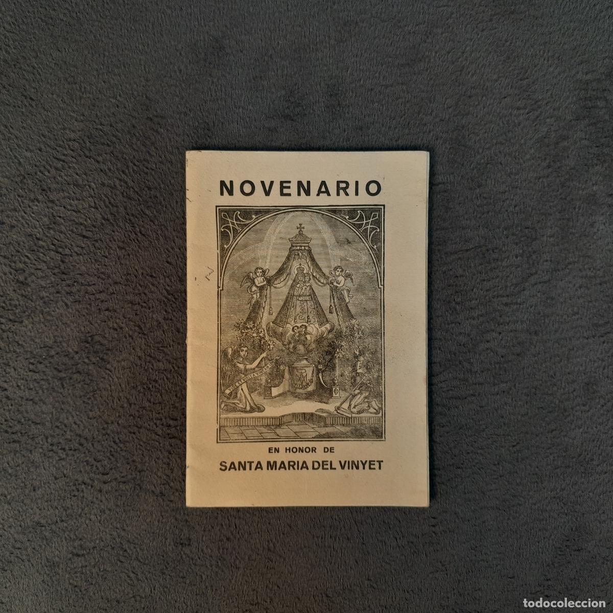 Antig&uuml;edades: NOVENARIO EN HONOR DE SANTA MARIA DEL VINYET. PAPEL. MEDIADOS DEL SIGLO XX
