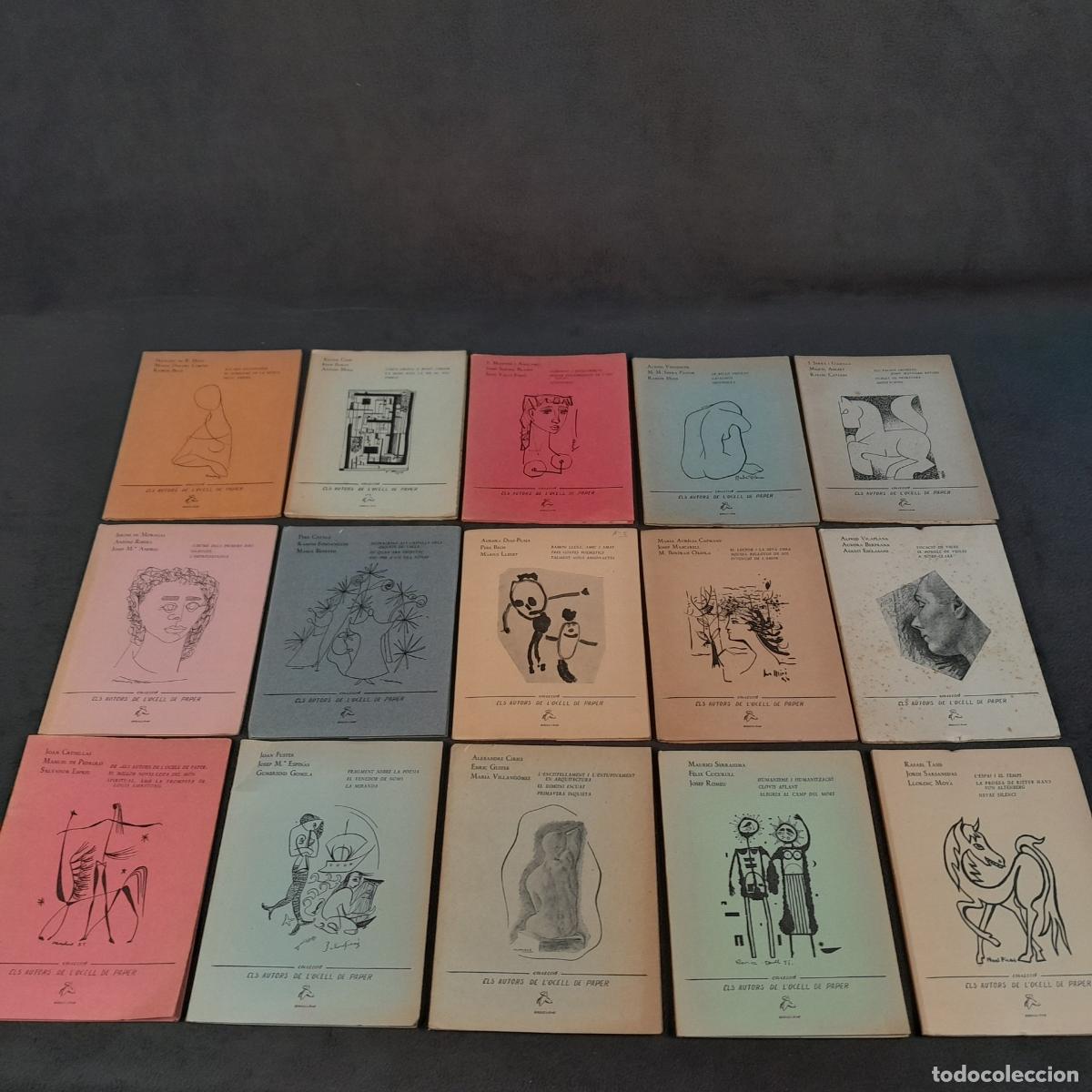 Antig&uuml;edades: L-168. LOTE DE LIBROS ANTIGUOS COLECCI&Oacute;N ELS AUTORS DE L'OCELL DE PAPER (23 EJEMPLARES). PAPEL. 1950