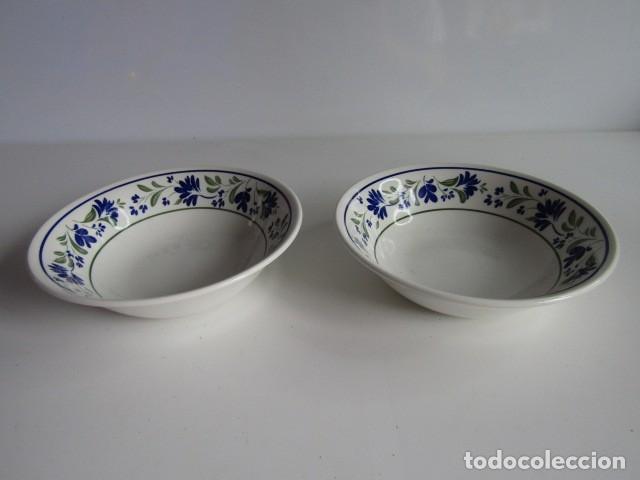 Antig&uuml;edades: PRECIOSO JUEGO DE 2 PLATOS HONDOS O BOLS DE PORCELANA INGLESA CHURCHILL STAFFORDSHIRE