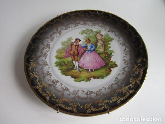 Antig&uuml;edades: PRECIOSO PLATO DE PARED PORCELANA ALEMANA SCHLOTTENHOF BAVARIA TIPO FRAGONARD