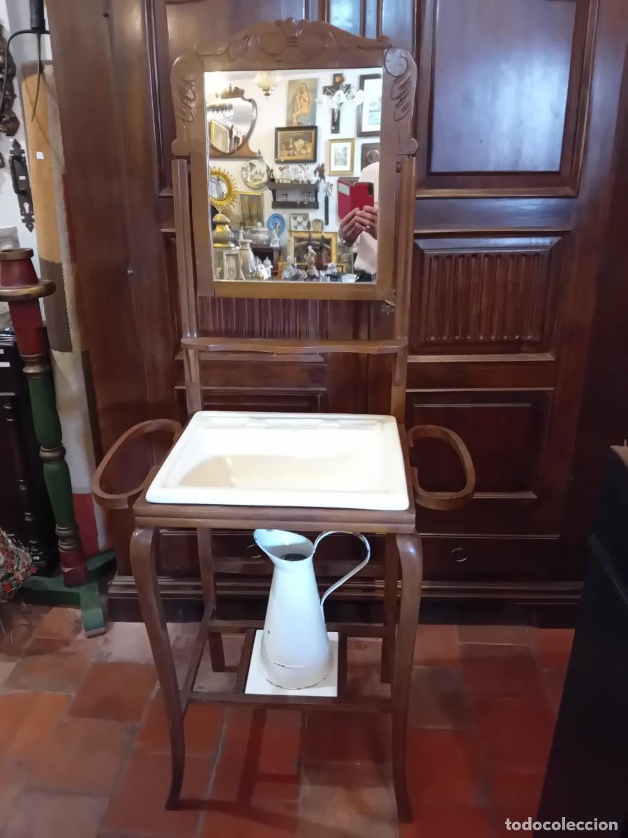 Antig&uuml;edades: Palanganero o lavabo siglo XIX