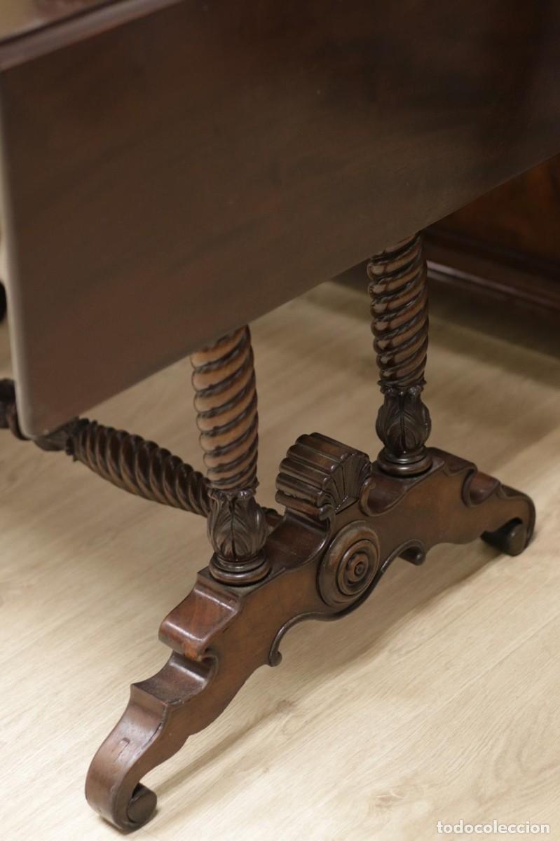 Antig&uuml;edades: Mesa Victoriana de caoba - Foto 14