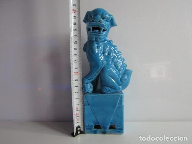 Antig&uuml;edades: PRECIOSO PERRO LEON FU FOO DE 21 CM - Foto 4