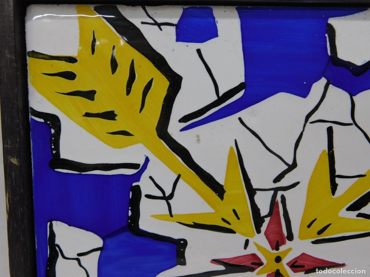 Antig&uuml;edades: AZULEJO SALVADOR DAL&Iacute; - FLECHAS CARDINALES - Foto 2