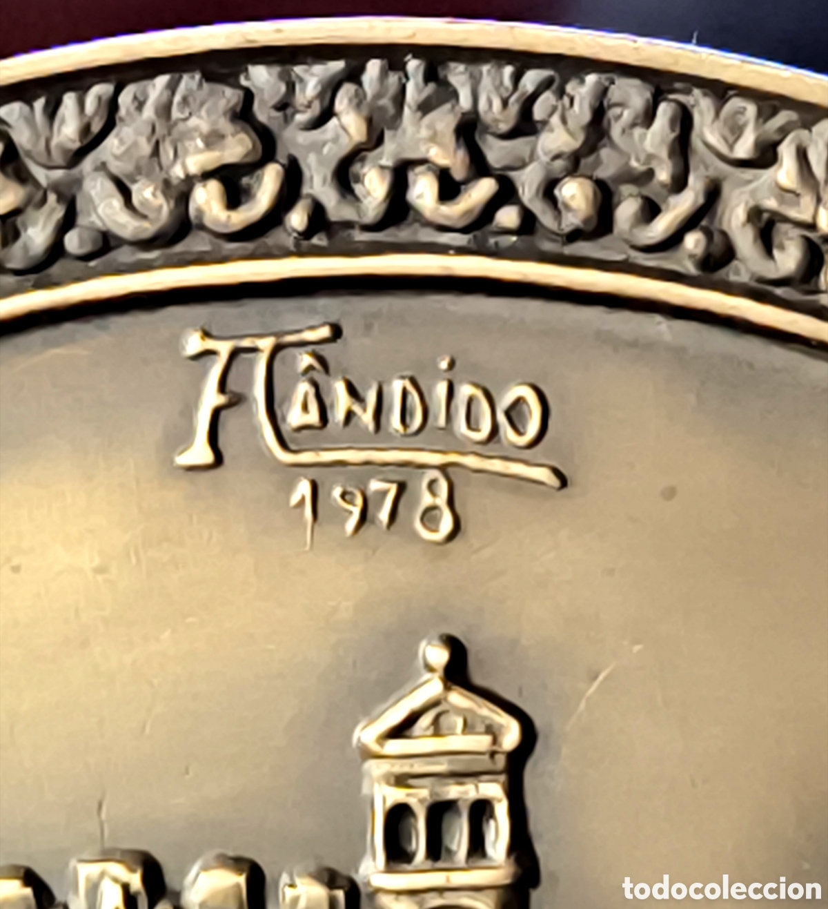 Antig&uuml;edades: GRAN MEDALLA NAVIDAD DE BRONCE - Foto 3