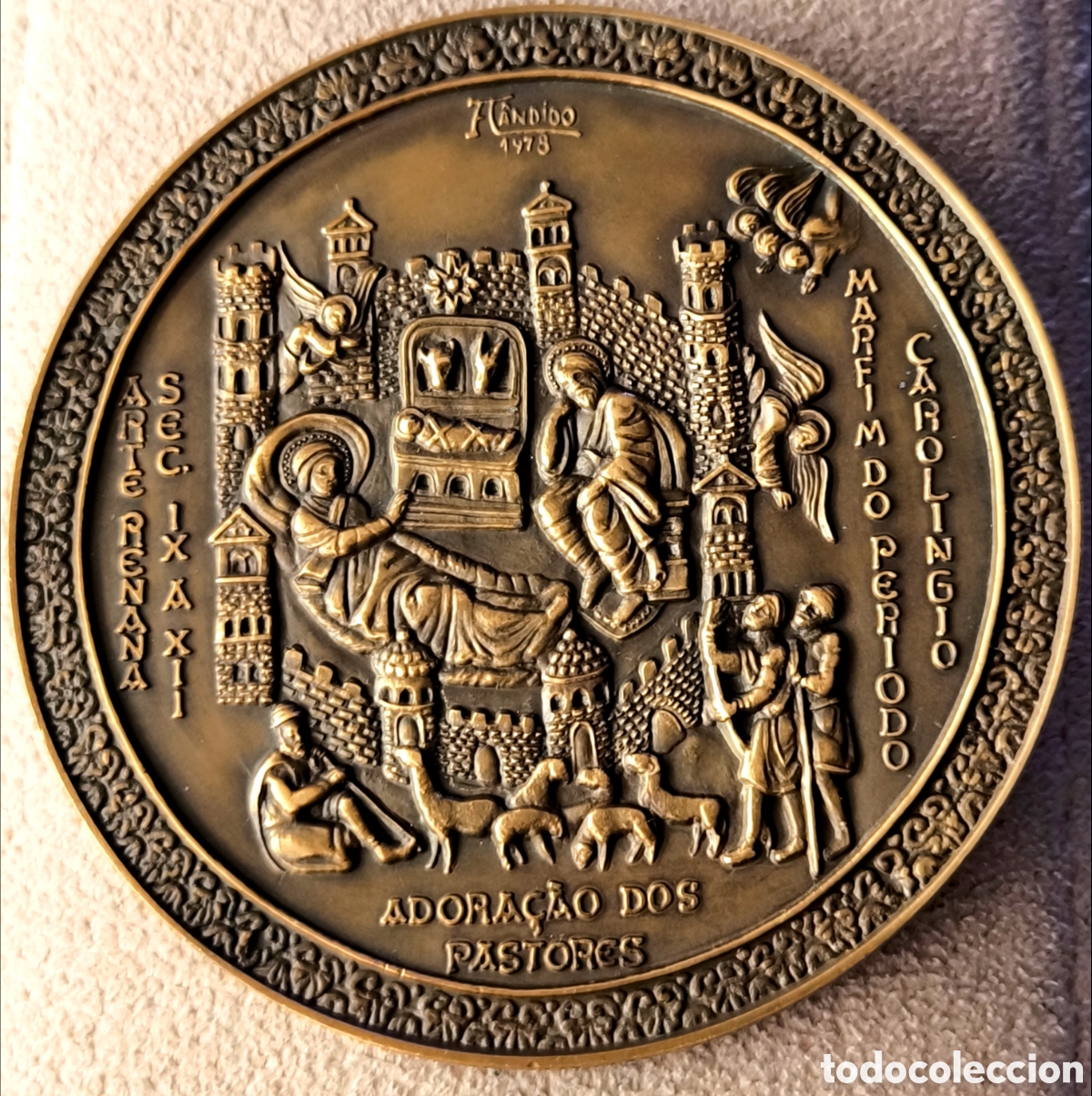 Antig&uuml;edades: GRAN MEDALLA NAVIDAD DE BRONCE