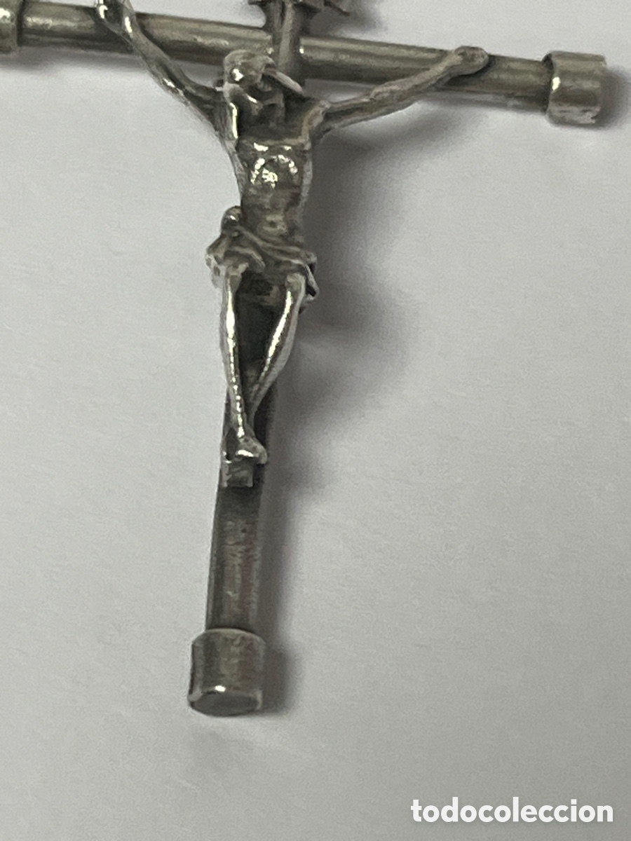 Antig&uuml;edades: Cruz de plata religiosa C655 - Foto 5