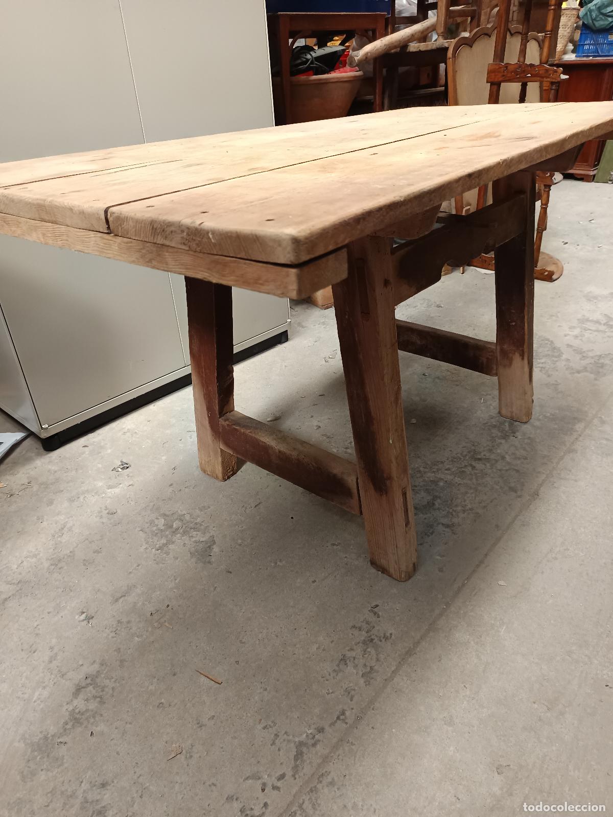 Antig&uuml;edades: MESA TOCINERA GRANDE - Foto 2