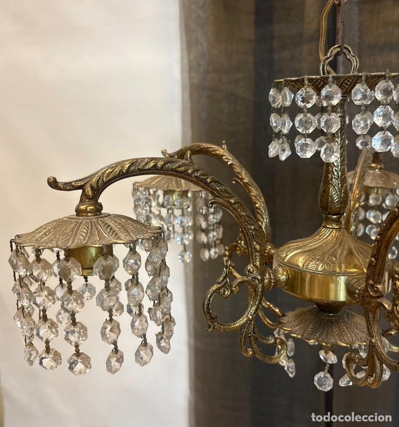 Antig&uuml;edades: L&aacute;mpara de Bronce con L&aacute;grimas - Foto 6
