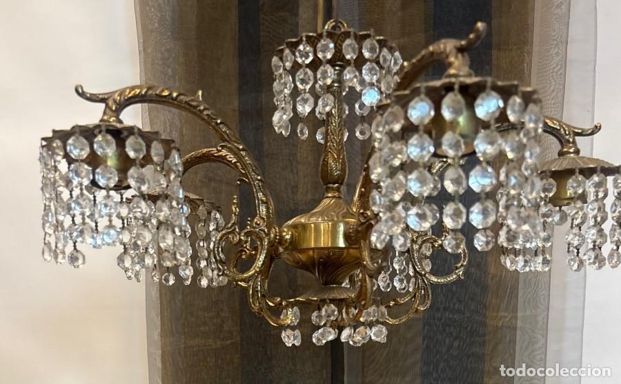 Antig&uuml;edades: L&aacute;mpara de Bronce con L&aacute;grimas - Foto 8