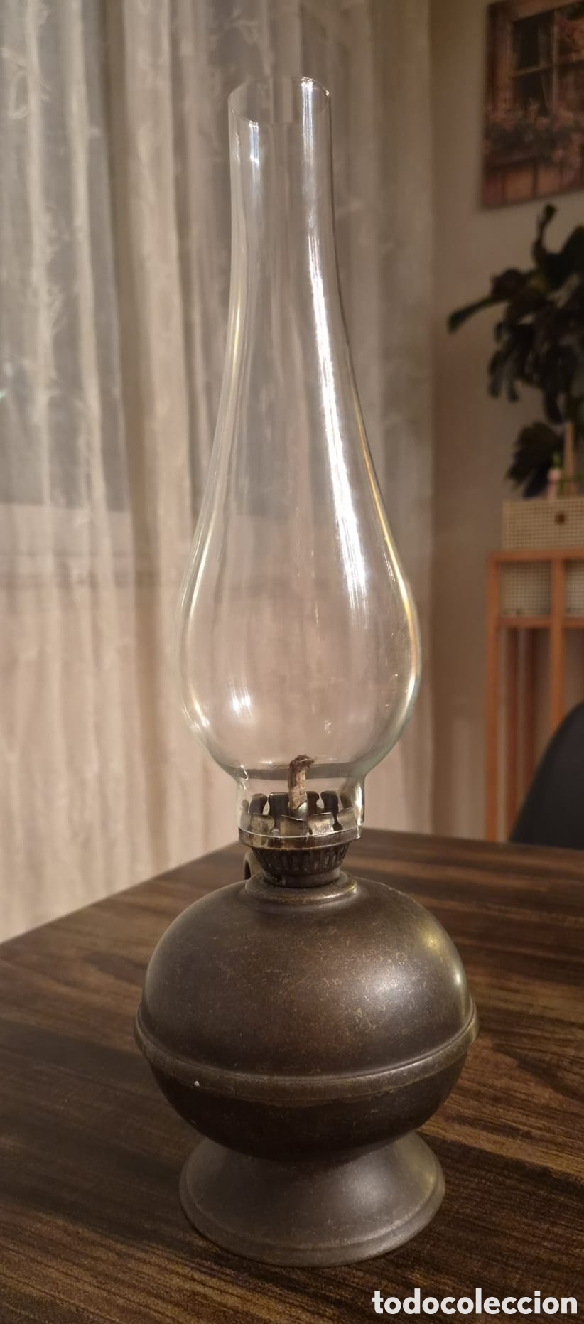 Antiques: &iexcl;JOYA DE COLECCI&Oacute;N! ESPECTACULAR CANDIL ANTIGUO DE LAT&Oacute;N MACIZO EN ESTADO IMPECABLE.ENV&Iacute;O GRATIS