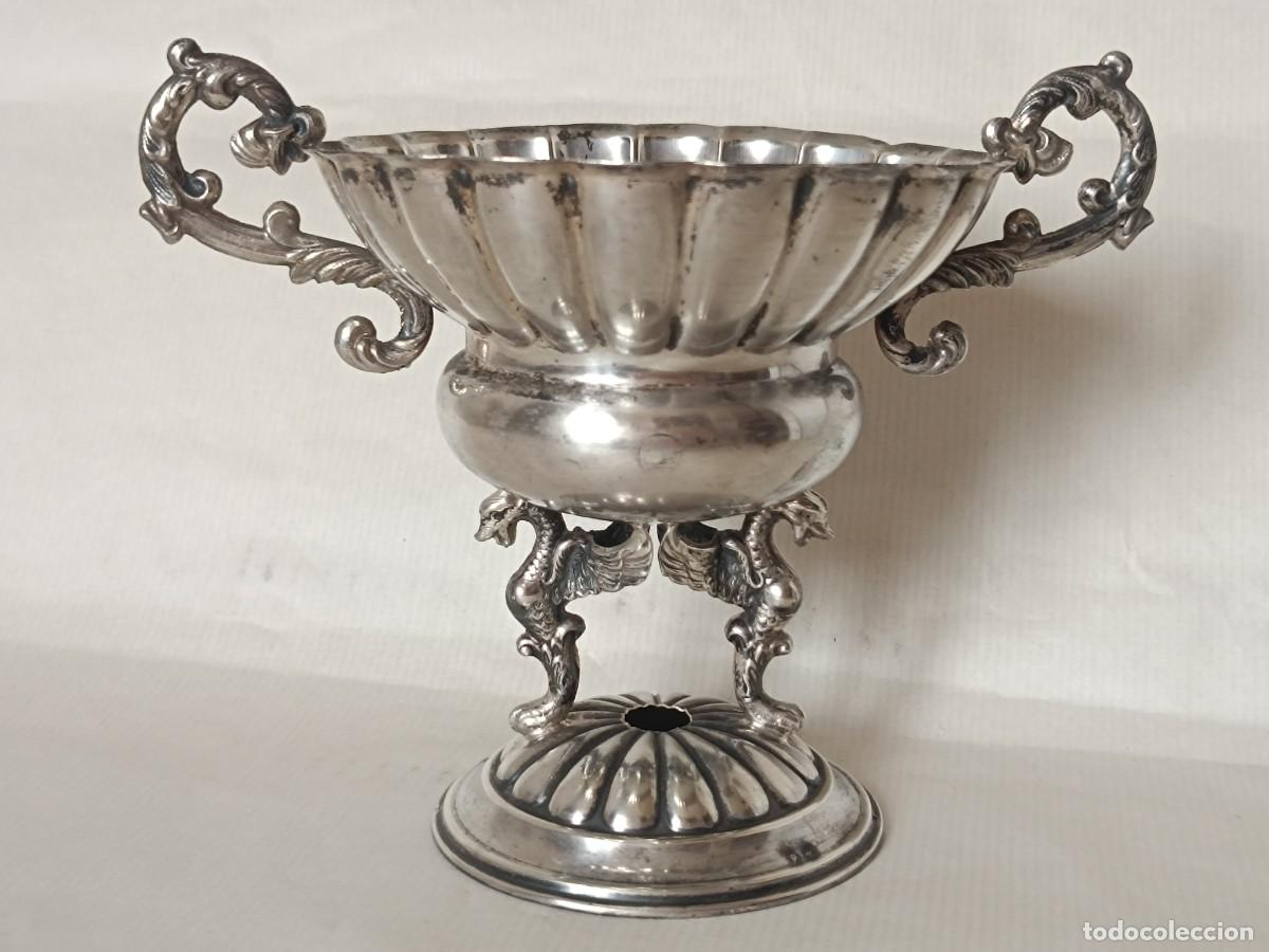 Antig&uuml;edades: Copa Antigua Plata Maciza 925 Dise&ntilde;o M&iacute;tico