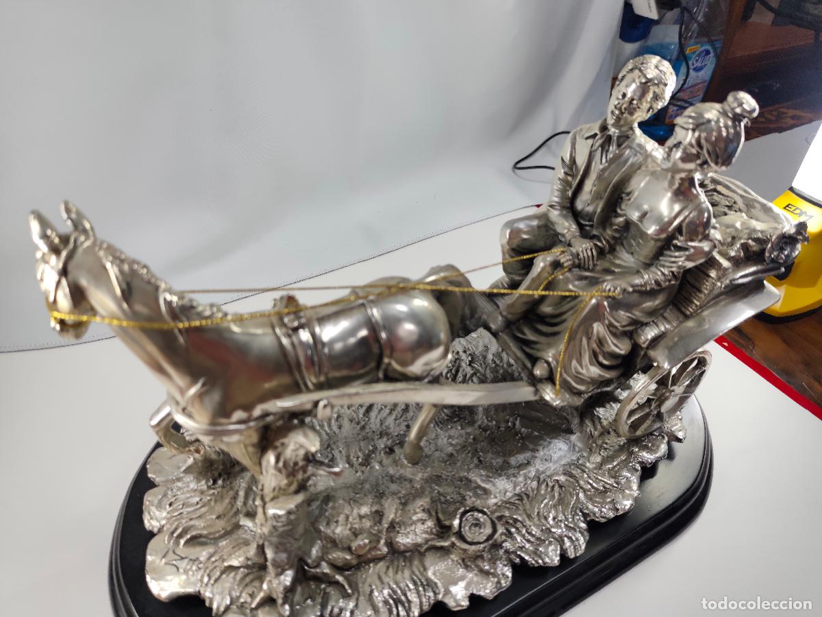 Antig&uuml;edades: carruaje con laminado de plata de ley - Foto 2