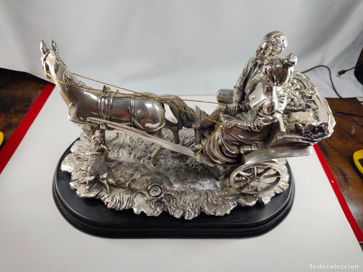 Antig&uuml;edades: carruaje con laminado de plata de ley - Foto 3