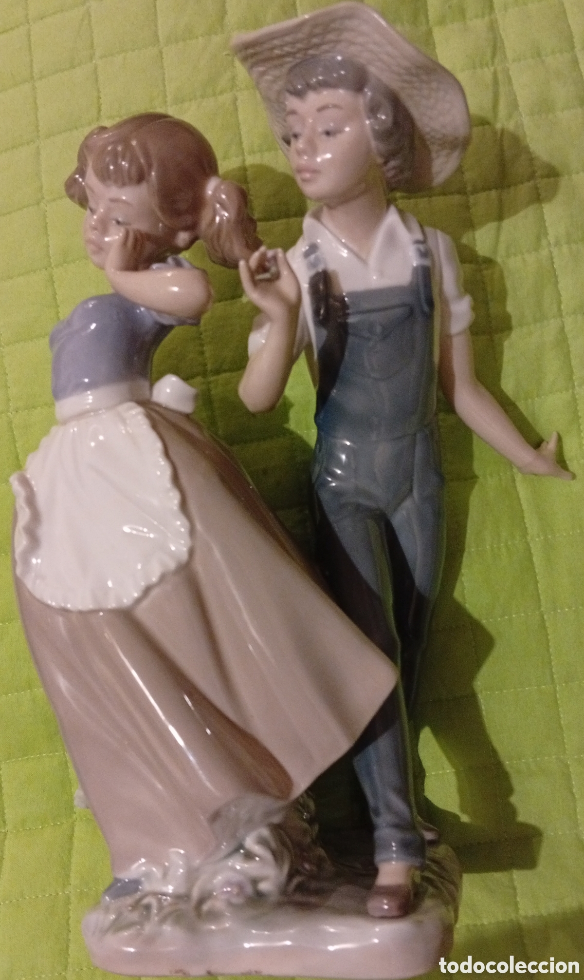 Antig&uuml;edades: Lladro porcelana preciosa de dos ni&ntilde;os
