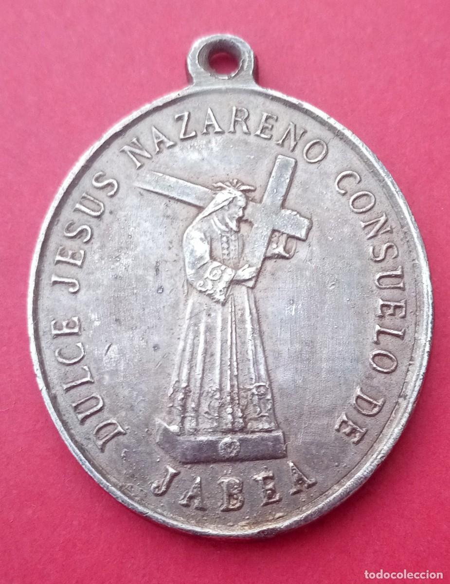 Antig&uuml;edades: Medalla Antigua Jesus Nazareno. Javea. Xavea. Alicante. Rara.
