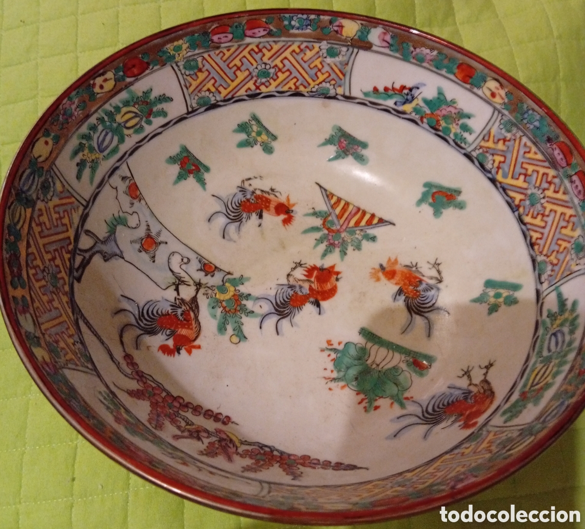 Antig&uuml;edades: Precioso cuenco bol decorativa de porcelana de Macao
