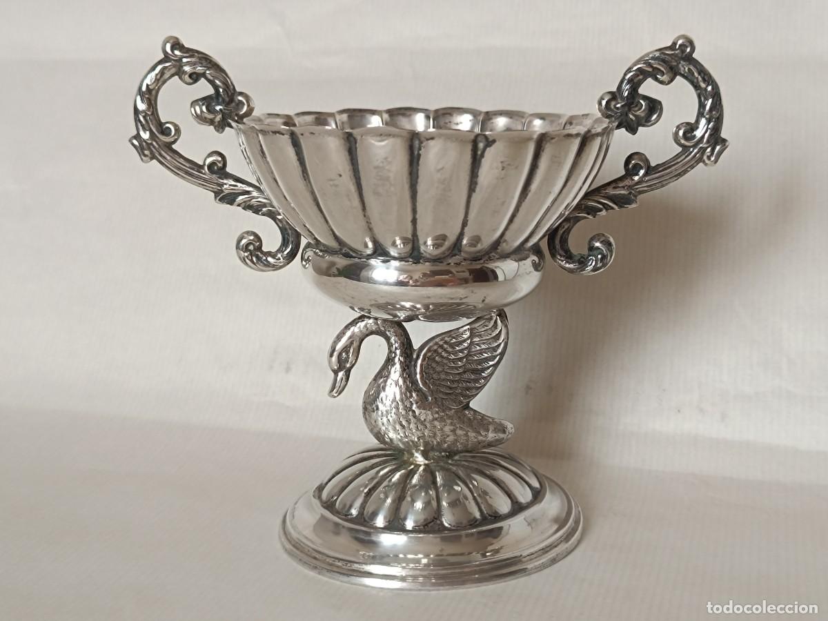 Antig&uuml;edades: Copa Plata Maciza 925 Cisne