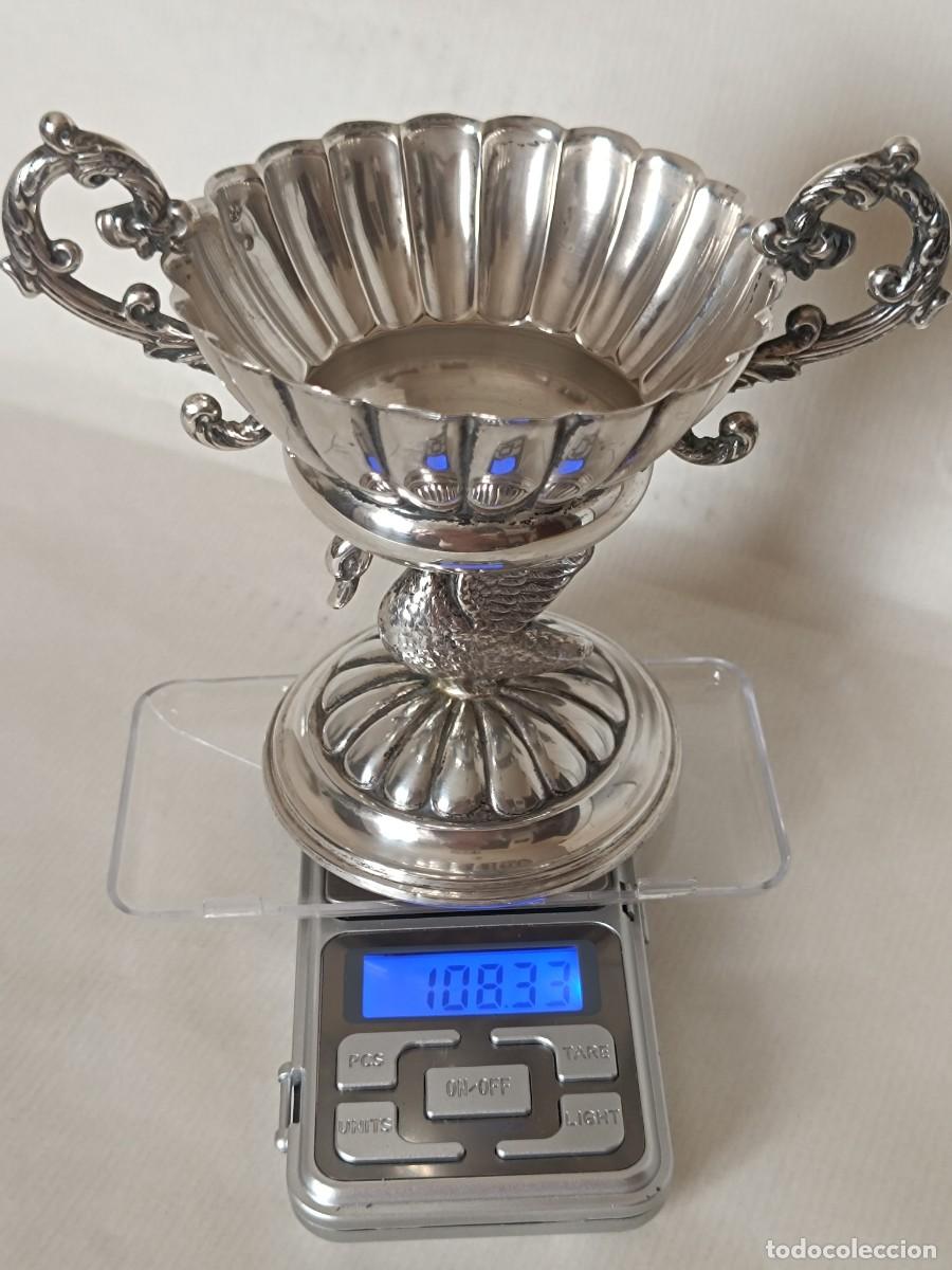 Antig&uuml;edades: Copa Plata Maciza 925 Cisne - Foto 15