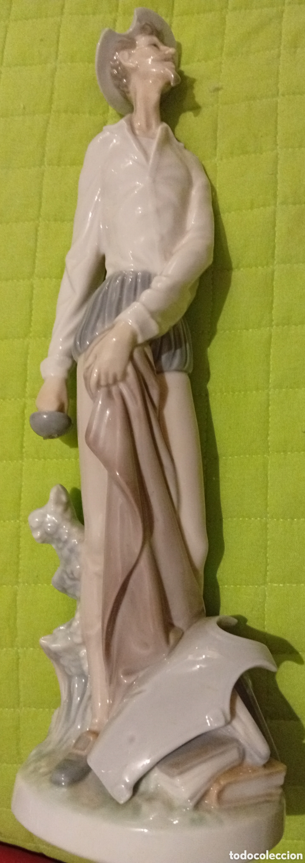 Antig&uuml;edades: Lladro porcelana preciosa pieza de Don Quijote