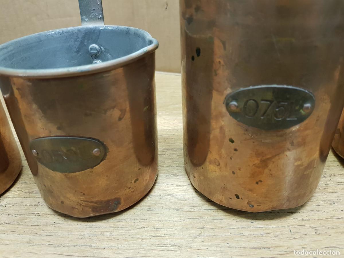 Antig&uuml;edades: LOTE DE 5 CAZOS ANTIGUOS - Foto 4