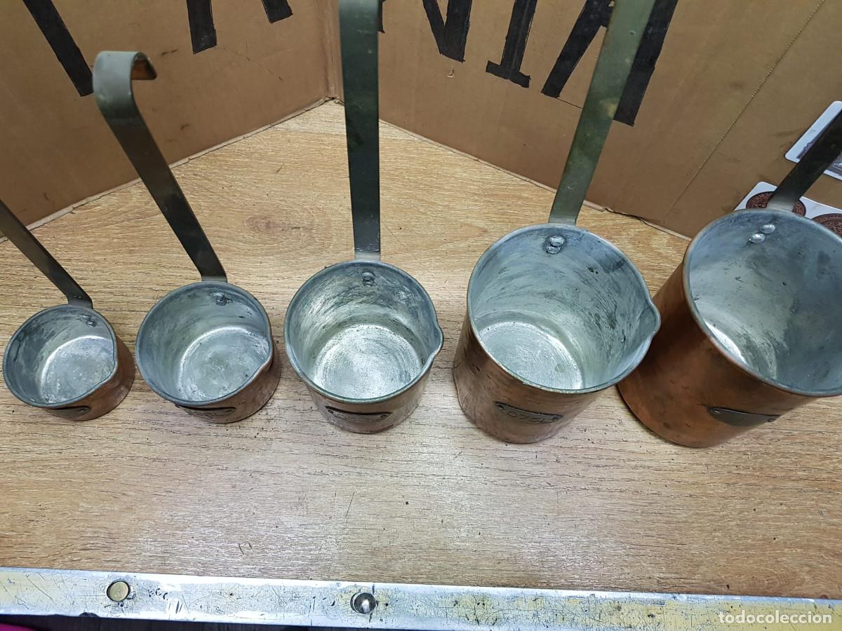 Antig&uuml;edades: LOTE DE 5 CAZOS ANTIGUOS - Foto 6